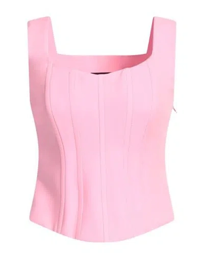 Boutique Moschino Woman Top Pink Size 6 Polyester