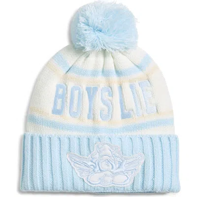 Boys Lie Girl Next Door Pom Beanie In Multi