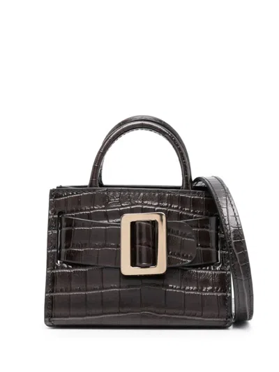 Boyy Bobby Charm Leather Mini Bag In Black