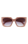 Bp. 51mm Gradient Square Sunglasses In Milky Pink