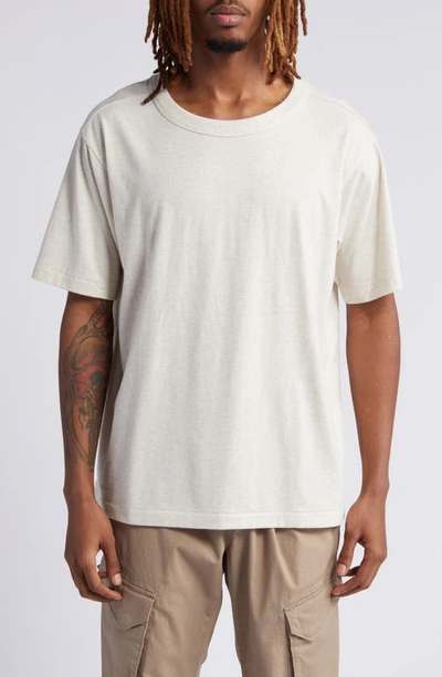 Bp. Crewneck Short Sleeve T-shirt In Beige Oatmeal Heather