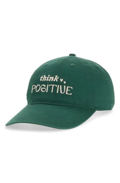Bp. Embroidered Washed Adjustable Baseball Cap In Green