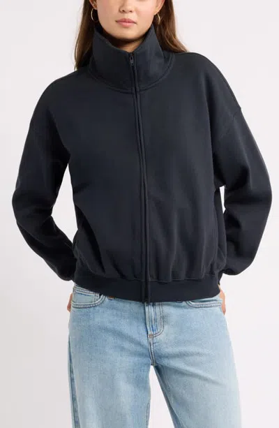 Bp. Everyday Fleece Funnel Neck Zip Sweatshirt In Blue