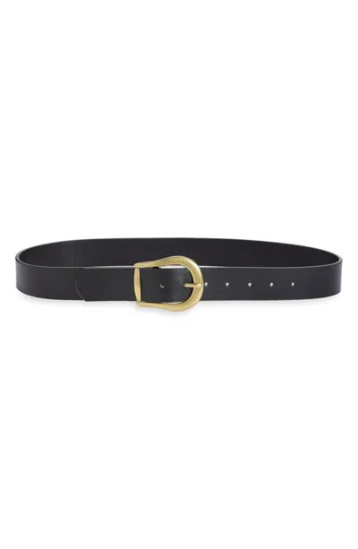 Bp. Faux Leather Belt In Black
