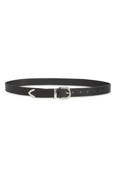 Bp. Faux Leather Belt In Black