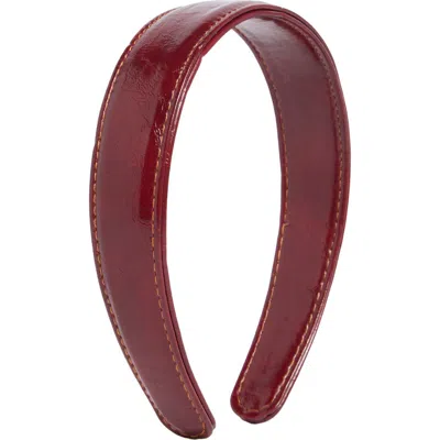 Bp. Faux Leather Headband In Burgundy