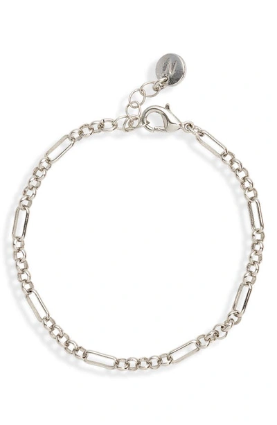 Bp. Figaro Chain Bracelet In Silver