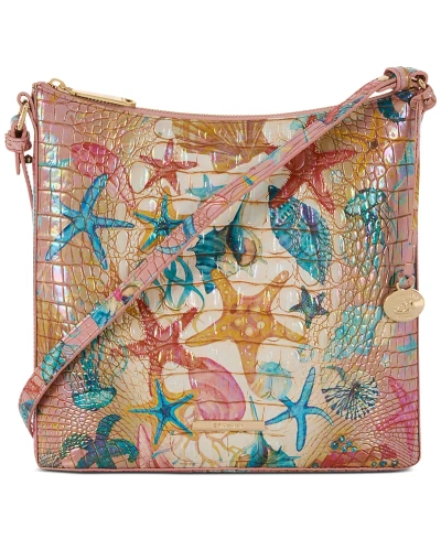 Brahmin Katie Melbourne Embossed Leather Crossbody In Starlight Ombre Melbourne