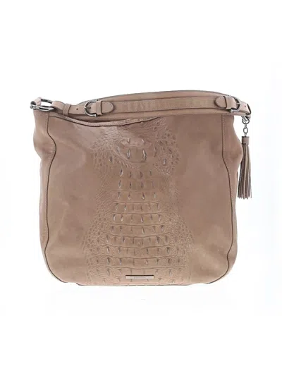 Pre-owned Brahmin Leather Hobo Bag In Tan