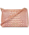 Brahmin Lorelei Melbourne Embossed Leather Shoulder In Apricot Rose Melbourne