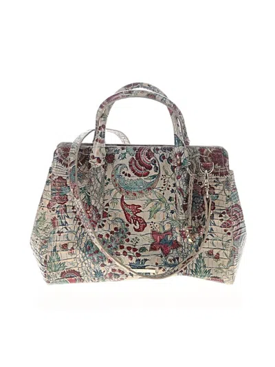 Pre-owned Brahmin Satchel In Gray