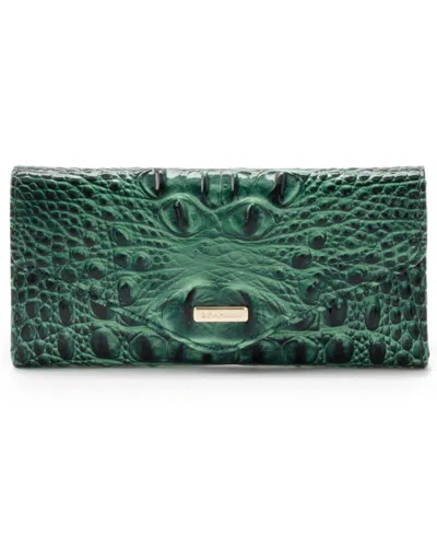 Brahmin Women's Veronica Melbourne Embossed Leather Wallet In Pine Melbourne