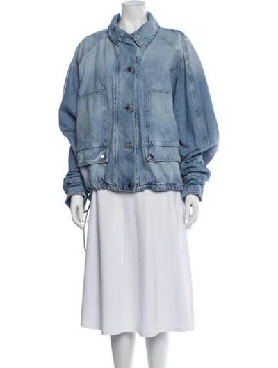 Pre-owned Brandon Maxwell Denim Jacket W/ Tags In Blue