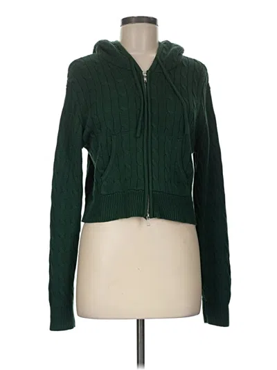 Pre-owned Brandy Melville Cardigan Sweater In Green