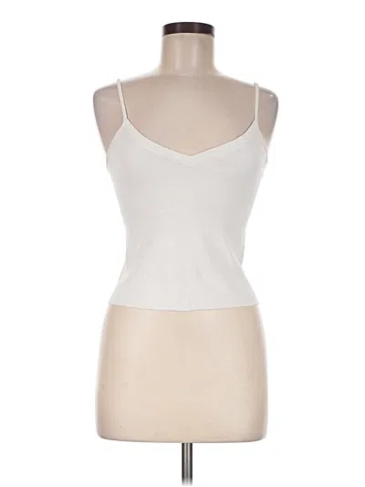 Pre-owned Brandy Melville Tank Top Ivory Strapless Neckline Tops