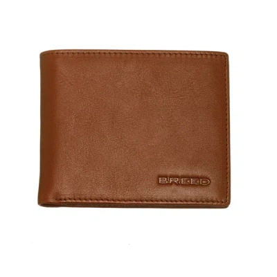 Breed Locke Genuine Leather Bi-fold Wallet - Brown