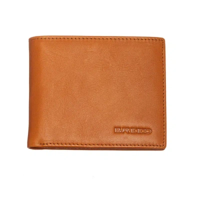 Breed Locke Genuine Leather Bi-fold Wallet - Orange