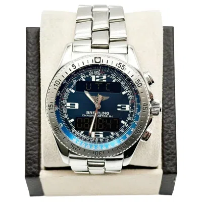 Pre-owned Breitling B-1 A78362 Blue Dial Stainless Steel 42mm