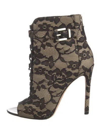 Pre-owned Brian Atwood Lace Lace Pattern Pumps In Black/neutrals