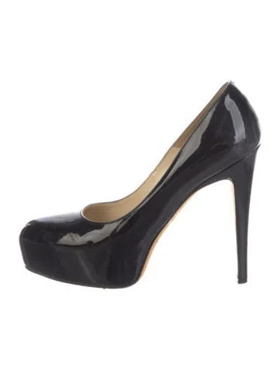 Pre-owned Brian Atwood Patent Leather Pumps In Black