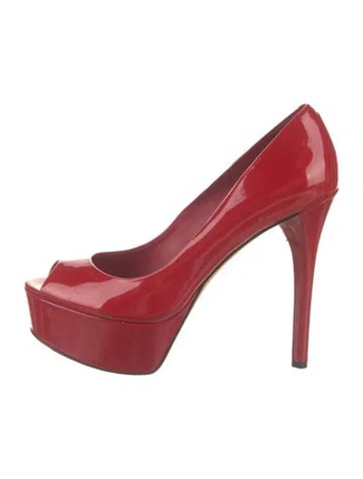 Pre-owned Brian Atwood Patent Leather Pumps In Red