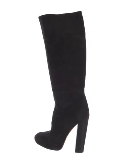 Pre-owned Brian Atwood Suede Boots In Black