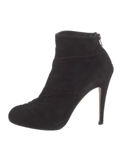 Pre-owned Brian Atwood Suede Boots In Black