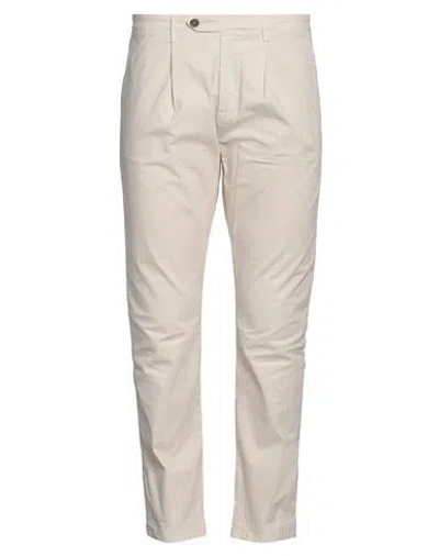 Brian Dales Man Pants Beige Size 36 Cotton, Elastane