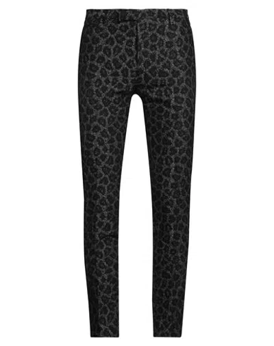 Brian Dales Man Pants Charcoal Size 32 Cotton, Wool In Black