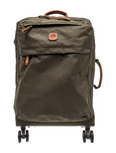 Pre-owned Bric's Nylon Suitcase In Green