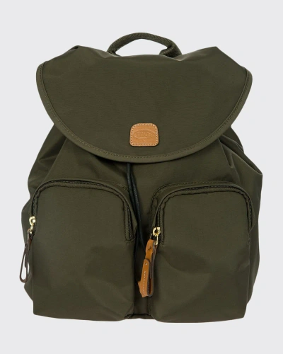 Bric's Small X-travel City Backpack In Olive
