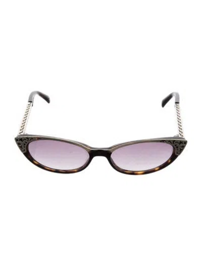 Pre-owned Brighton Cat-eye Gradient Sunglasses In Brown