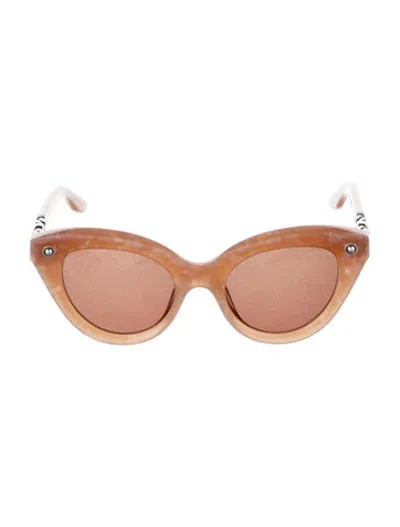 Pre-owned Brighton Cat-eye Tinted Sunglasses In Neutrals