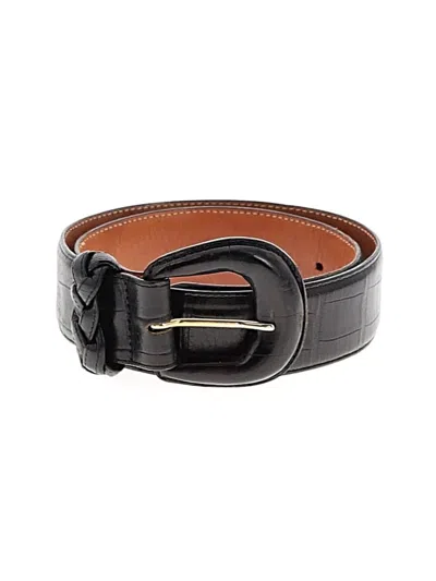 Pre-owned Brighton Leather Belt In Black