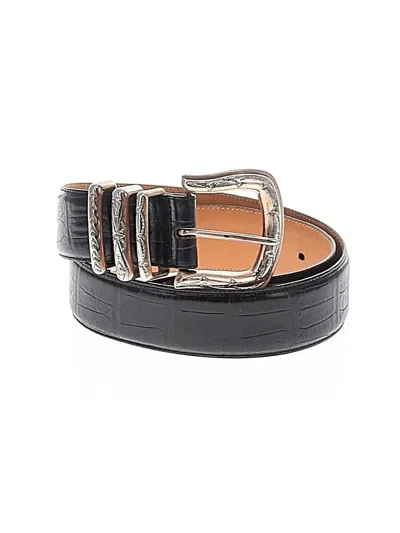 Pre-owned Brighton Leather Belt In Black