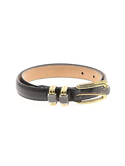 Pre-owned Brighton Leather Belt In Black