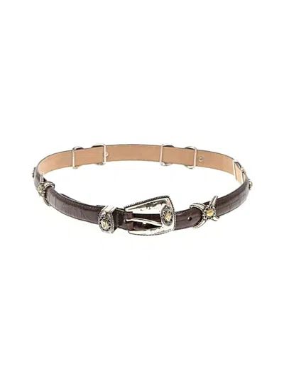 Pre-owned Brighton Leather Belt In Brown