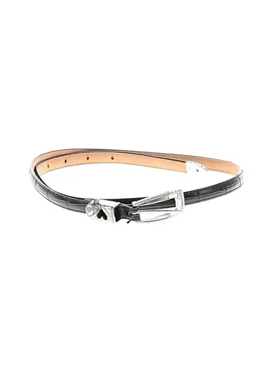 Pre-owned Brighton Leather Belt In Silver