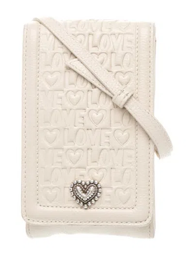 Pre-owned Brighton Leather Crossbody Bag In Neutrals
