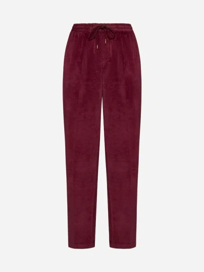 Briglia Genderless 1949 Wimbledon Velvet Trousers In Rust