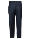 Brioni Man Pants Midnight Blue Size 44 Virgin Wool, Linen