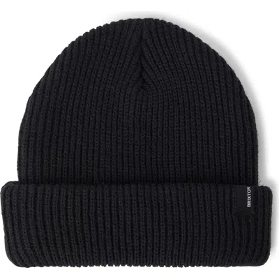 Brixton Chunky Heist Beanie In Black