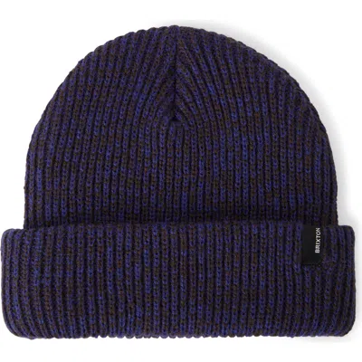 Brixton Chunky Heist Beanie In Blue