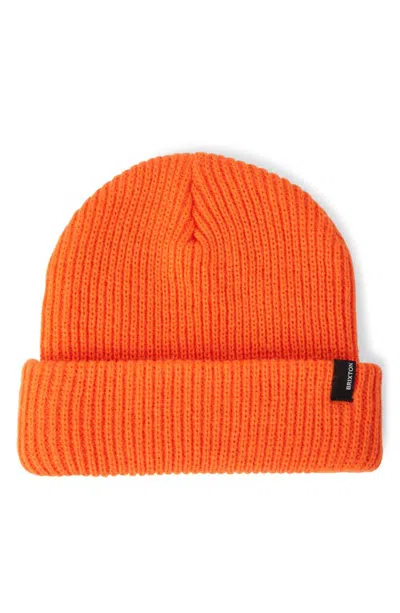 Brixton Heist Beanie In Orange