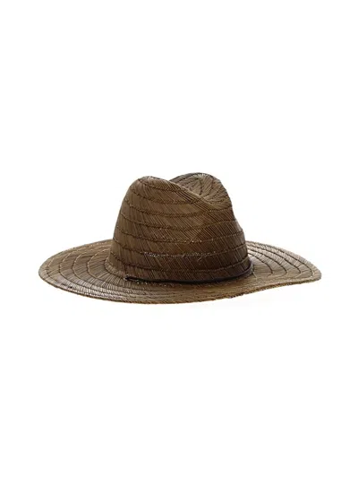 Pre-owned Brixton Sun Hat In Brown