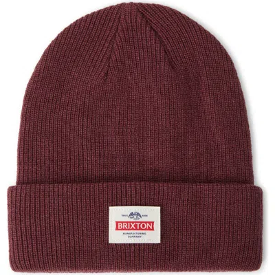Brixton Trademark Beanie In Red