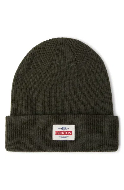 Brixton Trademark Beanie In Green
