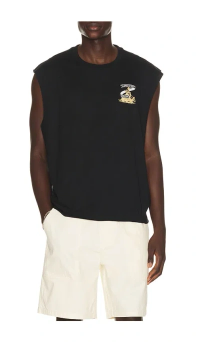 Brixton X Lone Star Armadillo Muscule Tee In Black