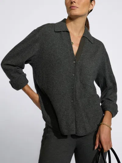 Brochu Walker The Everyday Cashmere Shirt In Black