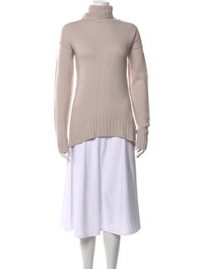 Pre-owned Brochu Walker Wool Turtleneck Sweater In Pink
